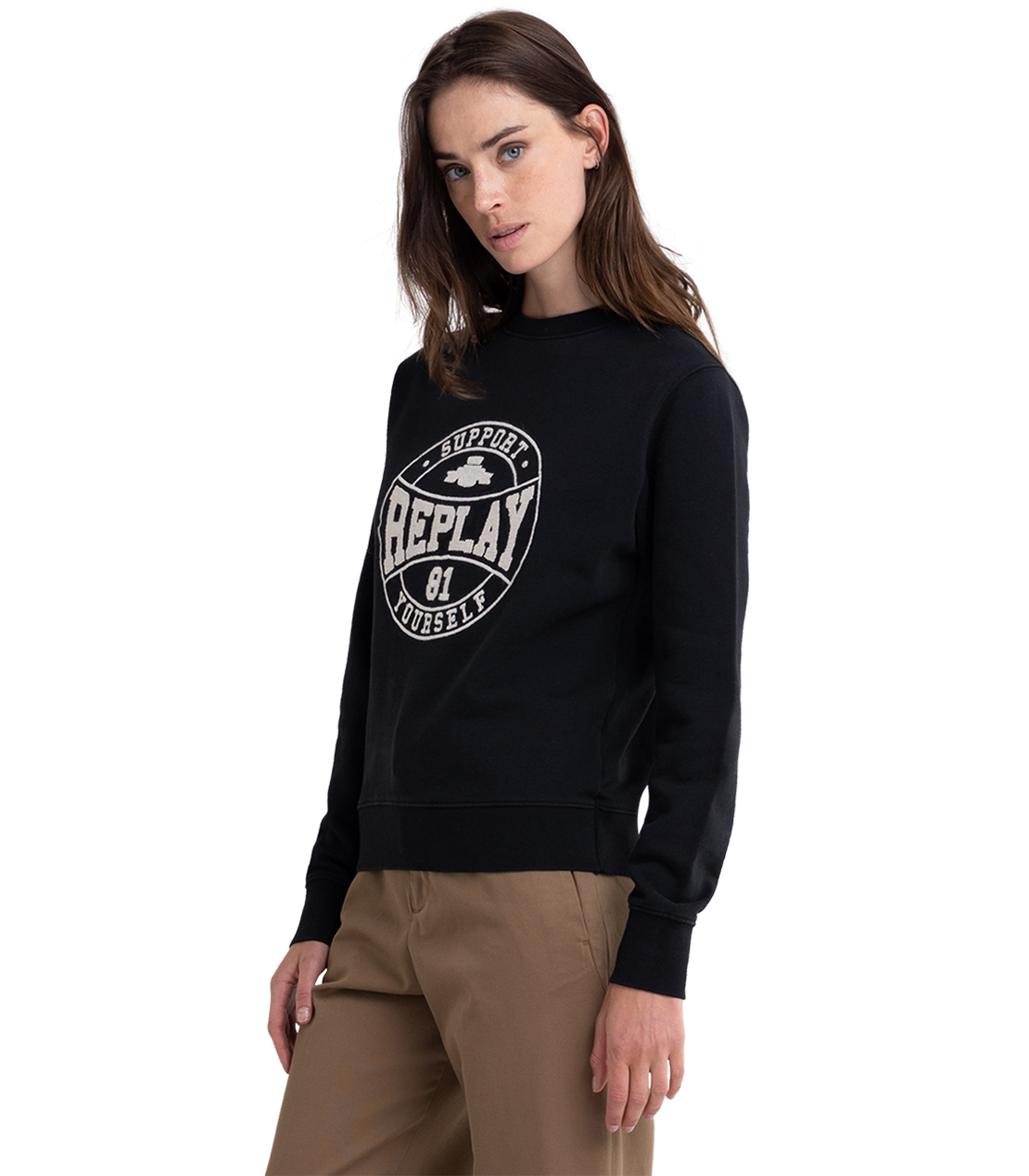 オーセンティックロゴ コットンフリース 詳細画像 ブラック 3